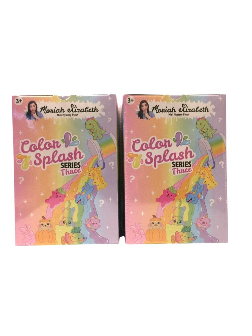 Moriah elizabeth Color Splash Series Three Mini Mystery Plush Set of 2